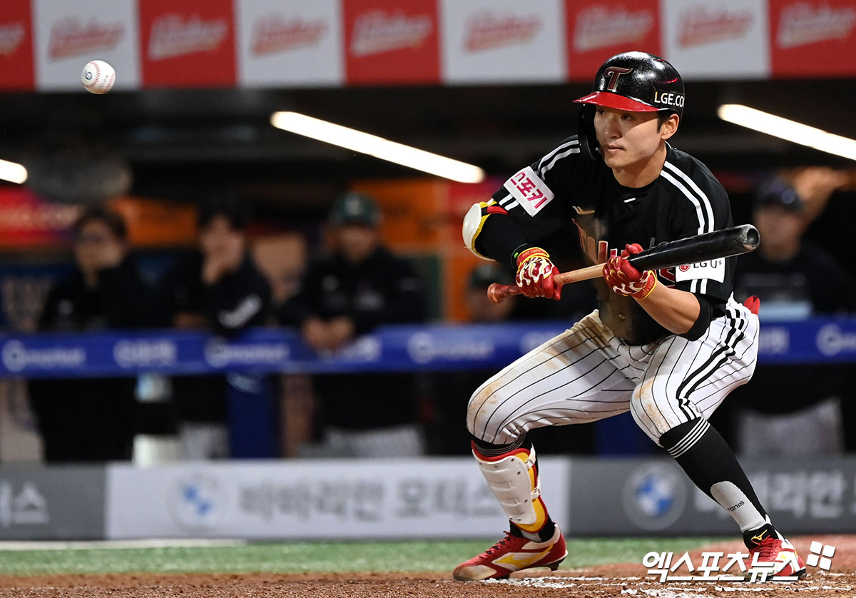 LG 외야수 박해민은 9일 수원 KT위즈파크에서 열릴 '2024 신한 SOL Bank KBO 포스트시즌' KT 위즈와 준플레이오프(5전 3승제) 4차전을 앞두고 취재진을 만나 후배 문보경을 향한 조언을 건넸다. 엑스포츠뉴스 DB