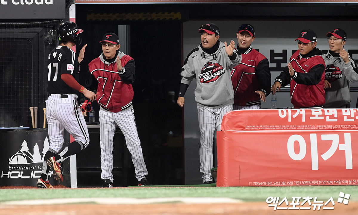 LG 외야수 박해민은 9일 수원 KT위즈파크에서 열릴 '2024 신한 SOL Bank KBO 포스트시즌' KT 위즈와 준플레이오프(5전 3승제) 4차전을 앞두고 취재진을 만나 후배 문보경을 향한 조언을 건넸다. 엑스포츠뉴스 DB