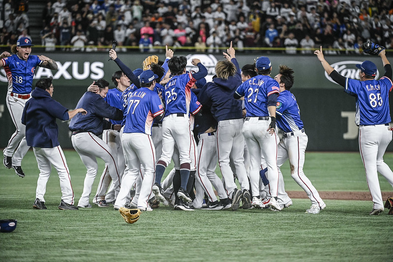 대만 야구대표팀이 지난 24일 일본 도쿄돔에서 2024 WBSC 프리미어12 결승 일본전을 치러 4-0으로 승리했다. WBSC 홈페이지 캡처