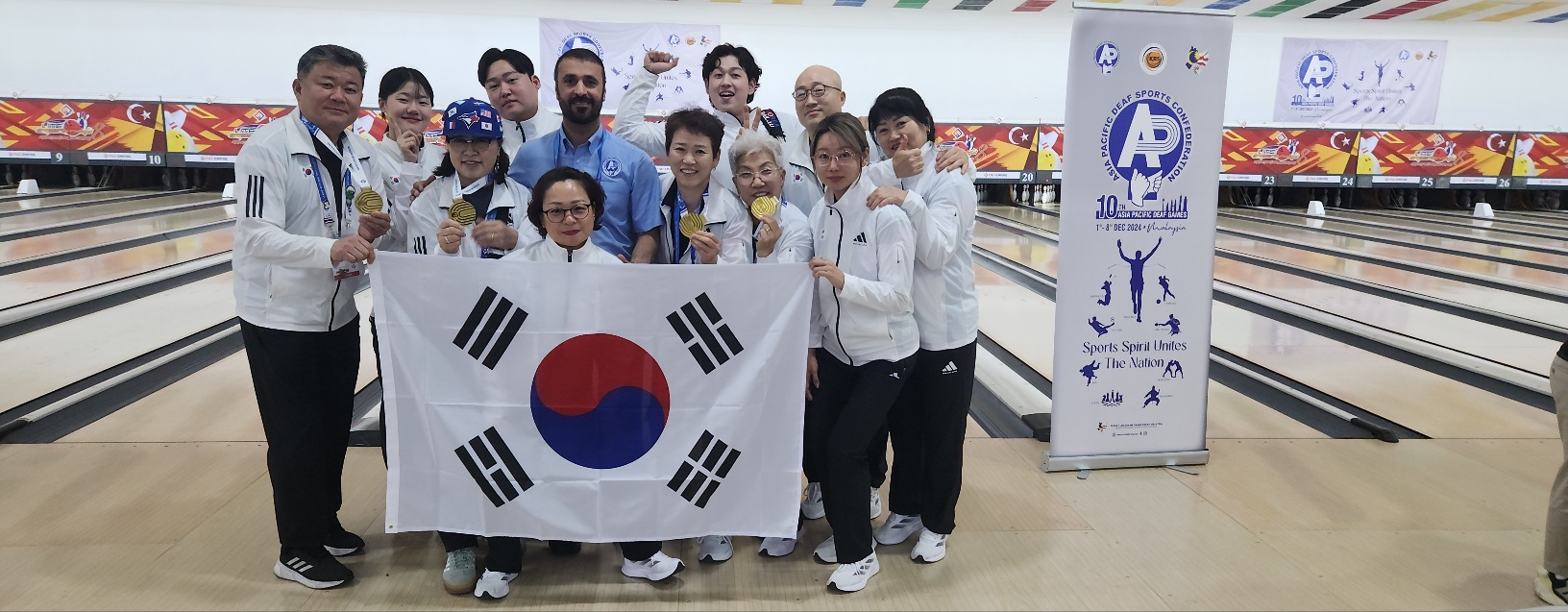 아시아태평양농아인게임에 참여한 볼링 여자 대표팀 대한체육회 제공