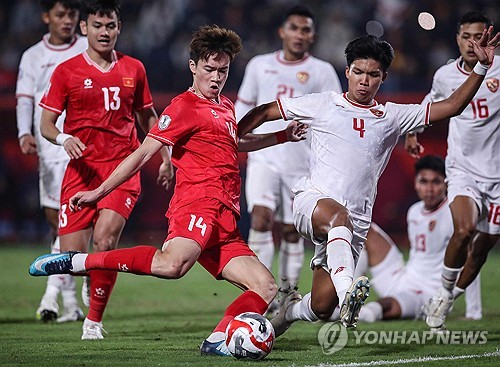 김상식 감독이 이끄는 베트남 축구 국가대표팀이 15일(한국시간) 베트남 비엣찌에 있는 푸토 스타디움에서 열린 인도네시아와의 2024 아세안축구연맹(AFF) 미쓰비시 전기컵 B조 3차전에서 1-0으로 승리했다. 연합뉴스