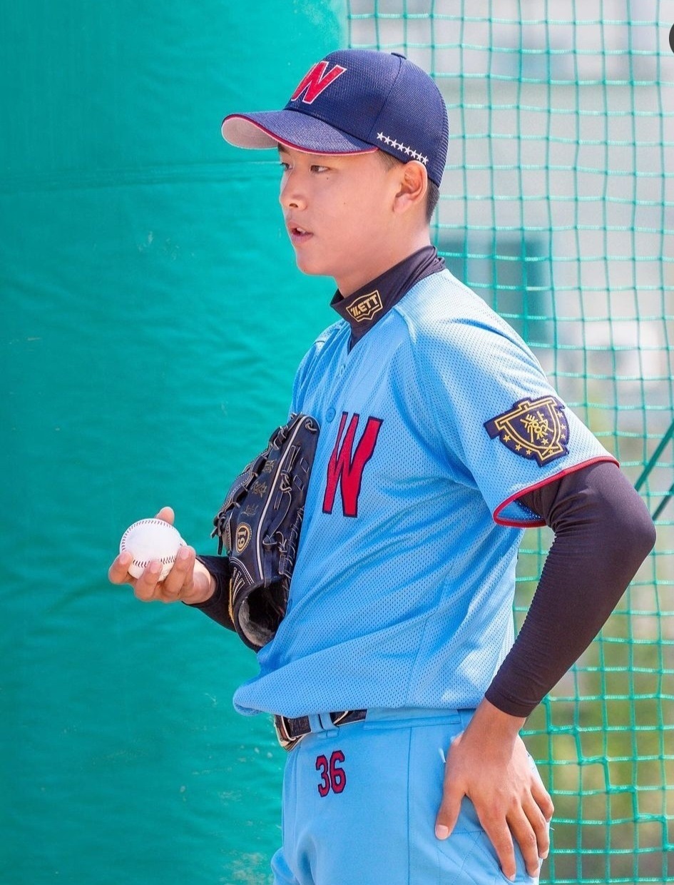 휘문고 우완 임호윤. 선수 본인 제공