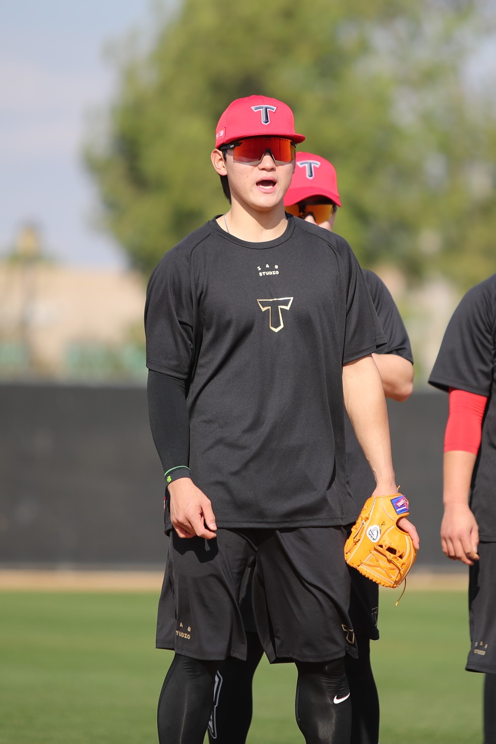 KIA 타이거즈 내야수 김도영이 미국 어바인 스프링캠프에 참가해 훈련을 소화하고 있다. KIA 타이거즈