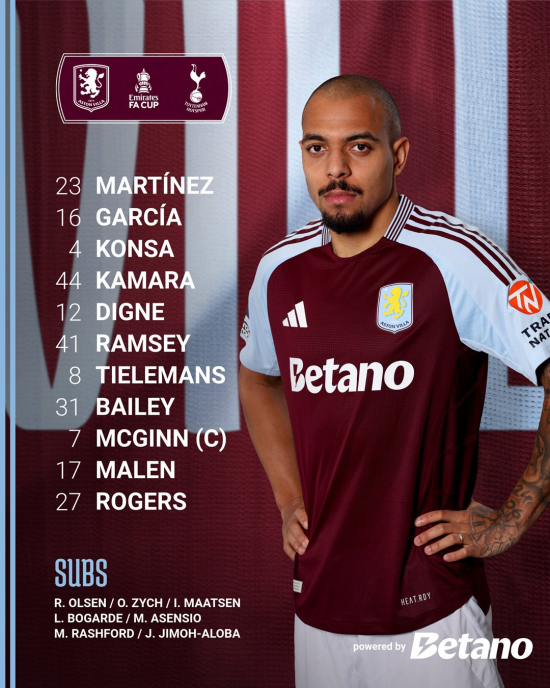 애스턴 빌라 라인업