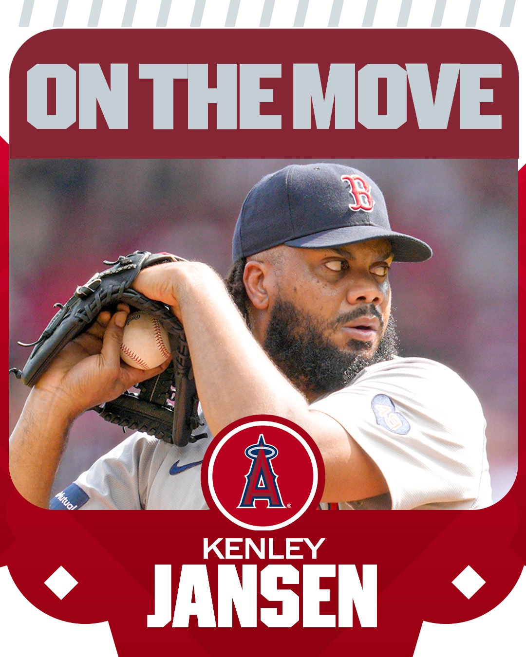 미국프로야구 메이저리그 통산 447세이브를 기록한 우완투수 켄리 잰슨이 LA 에인절스와 1년 1000만 달러 규모의 계약에 합의했다. MLB 공식 SNS