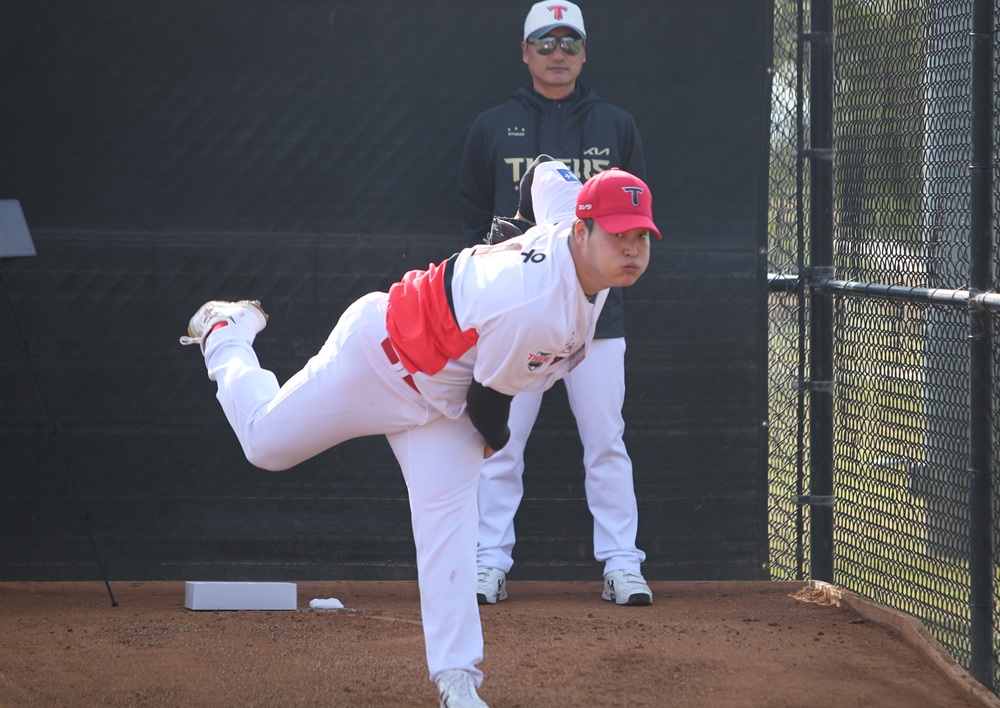 지난해 12월 트레이드를 통해 키움 히어로즈에서 KIA 타이거즈로 이적한 조상우가 순조롭게 2025시즌을 준비하고 있다. KIA 타이거즈