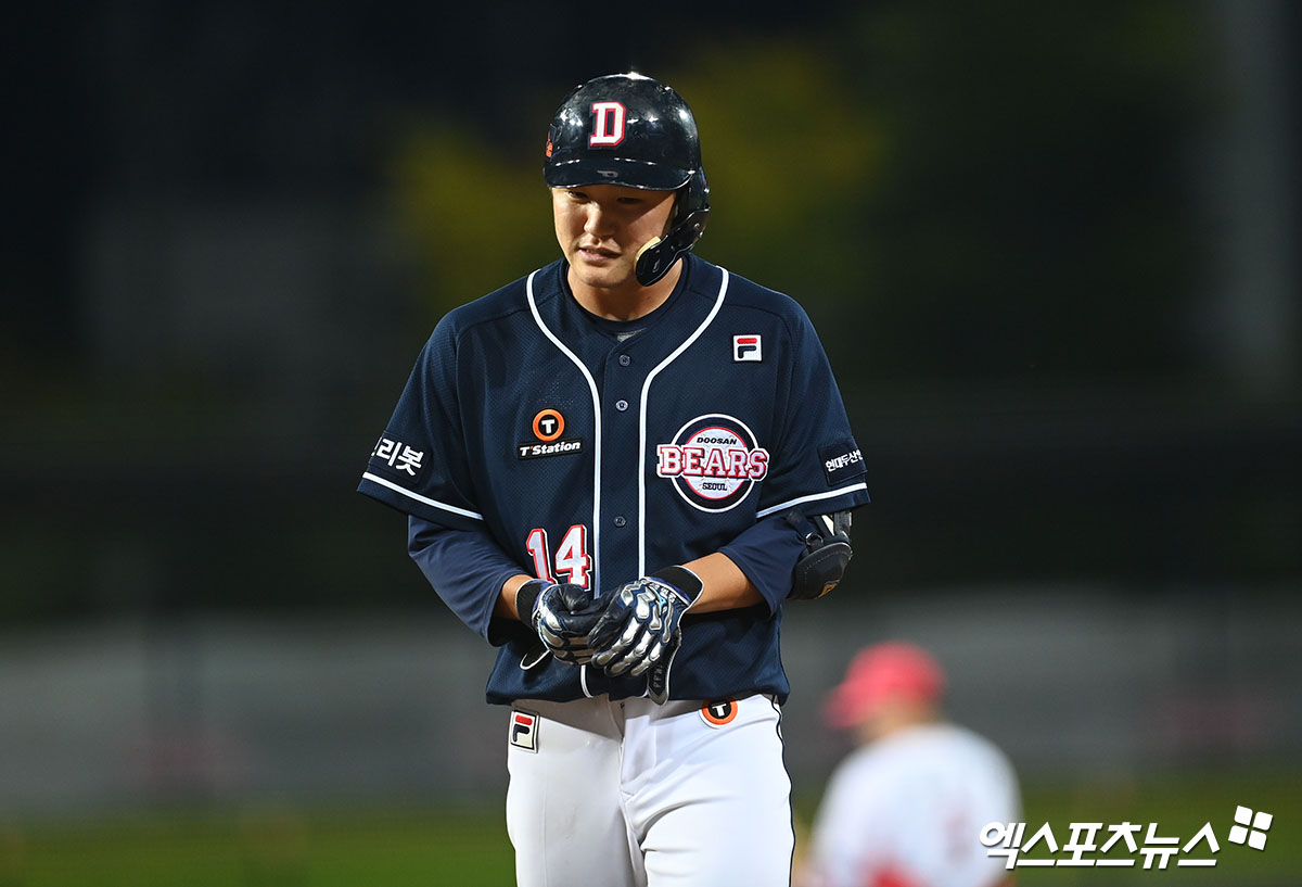 두산이 내야수 박준영과 박계범 그리고 외야수 김인태를 1군 미야자키 스프링캠프로 부른다. 엑스포츠뉴스 DB