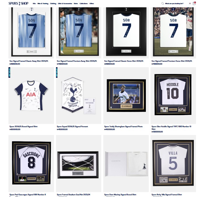 손흥민 소속팀인 잉글리시 프리미어리그 토트넘 홋스퍼가 간판 스타 손흥민의 사인이 들어간 지난 시즌 유니폼을 최고 117만원에 팔아 논란이 되고 있다. 손흥민이 유니폼에 자신의 사인이 들어간 것을 내다 파는 리셀러들을 질색하는 것 모르냐는 반응이 나온다. 하지만 '구단에서 정당하게 취득한 초상권을 행사하는 것 아니냐'는 반론도 나온다. 토트넘 홋스퍼