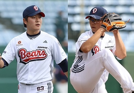 두산 베어스 투수 김택연과 이병헌이 지난 2일 구춘대회 롯데전에 구원 등판해 1이닝 삼자범퇴 이닝을 연속으로 만들었다. 두산 베어스