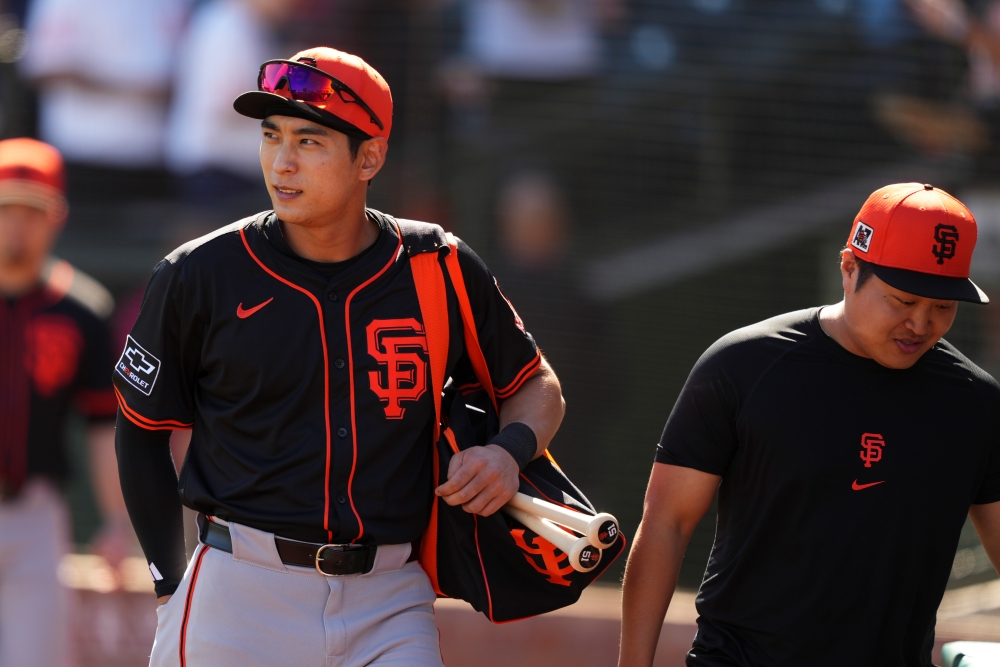 샌프란시스코 자이언츠 외야수 이정후가 7일 미국 미국 애리조나주 스코츠데일에 위치한 스코츠데일 스타디움에서 열린 2025 미국프로야구 메이저리그 시카고 화이트삭스와의 시범경기에 3번타자 겸 중견수로 선발 출전해 3타수 1안타 1홈런 2타점을 기록했다. AP 연합뉴스