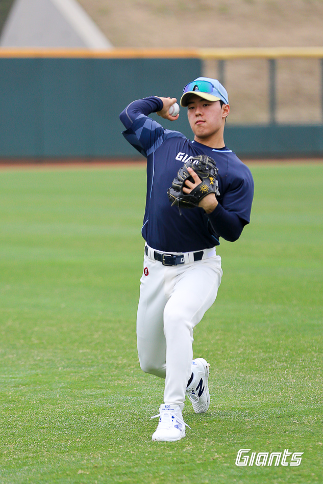 국군체육부대에서 군복무를 마치고 복귀한 롯데 자이언츠 내야 유망주 한태양. 사진 롯데 자이언츠