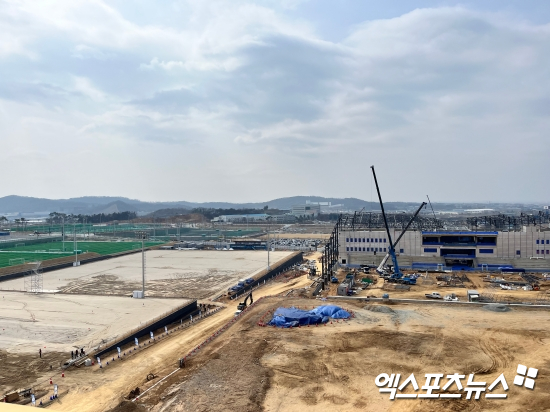 대한민국축구종합센터 건설현장 전경
