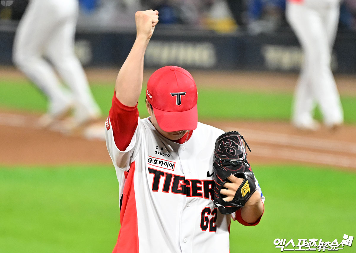 KIA 타이거즈 마무리 투수 정해영이 조상우 영입에도 팀 마무리 자리를 그대로 지킨다. 엑스포츠뉴스 DB