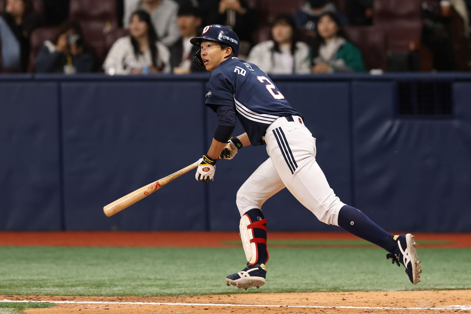 16일 서울 고척스카이돔에서 열린 2025 KBO리그 두산 베어스와 키움 히어로즈의 경기, 김민석은 동점을 만드는 희생플라이를 기록했다. 두산 베어스