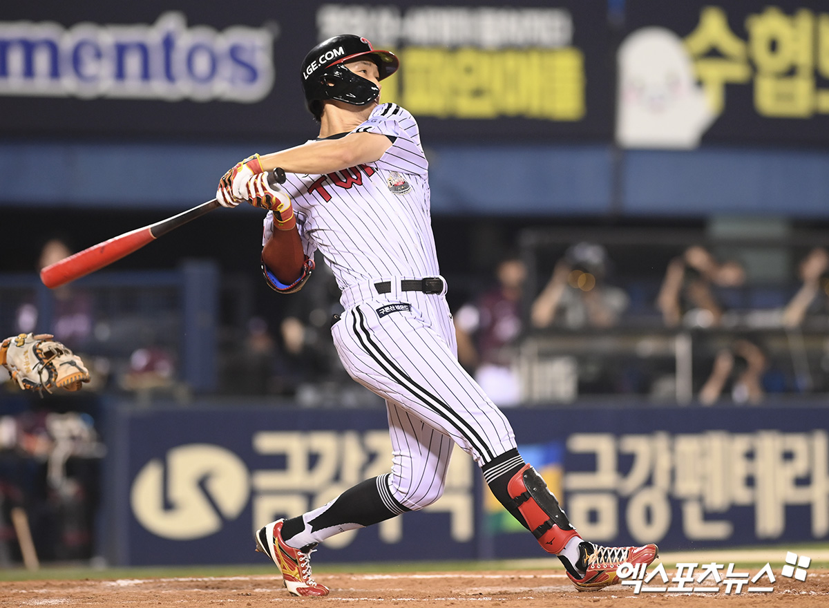 LG와 NC는 17일 잠실구장에서 '2025 신한 SOL Bank KBO 시범경기' 1차전을 진행 중이다. 4회말 LG 박해민(사진)과 NC 김태경의 맞대결에서 벤치클리어링이 발생했다. 엑스포츠뉴스 DB