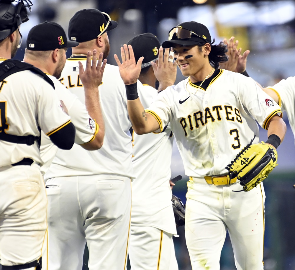 피츠버그 파이리츠 배지환이 17일 미국 플로리다주 탬파에 위치한 조지 M. 스타인브레너필드에서 열린 2025 미국프로야구 메이저리그 뉴욕 양키스와의 시범경기에 교체 출전해 1타수 무안타를 기록했다. UPI 연합뉴스