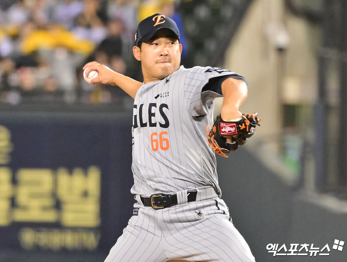 한화 투수 주현상은 27일 잠실구장에서 열릴 '2025 신한 SOL Bank KBO 리그' LG와 정규시즌 3차전을 앞두고 1군 엔트리에서 빠졌다. 개막 후 부진한 투구 탓에 퓨처스리그에서 재정비하고 돌아올 계획이다. 엑스포츠뉴스 DB