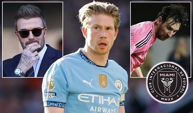 '축구의 신' 리오넬 메시와 '월드클래스 플레이메이커' 케빈 더브라위너가 미국 메이저리그사커(MLS)에서 한솥밥 먹을 가능성이 제기됐다. 더브라위너는 지난 5일 맨체스터 시티 퇴단을 발표했는데 자유계약 신분으로 메시가 현재 뛰고 있는 인터 마이애미에 갈 것이라는 보도가 속속 나오는 중이다. 세계적인 두 스타의 결합이 이뤄질 수 있게 됐다.