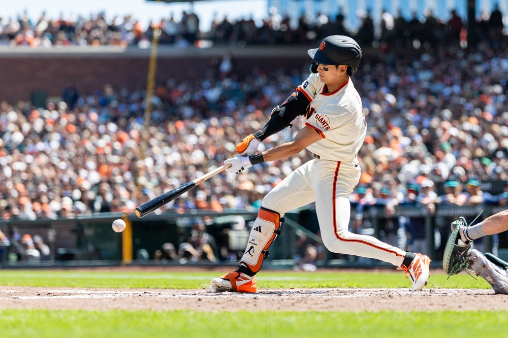 샌프란시스코 자이언츠 이정후가 2025 미국 메이저리그 정규시즌 경기에 출전해 타격하고 있다. REUTERS 연합뉴스