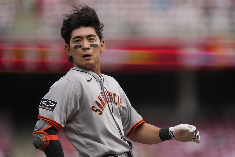 미국 메이저리그 샌프란시스코 자이언츠의 이정후가 15일(한국시간) 미국 펜실메이니아 주 필라델피아의 시티즌스 뱅크 파크에서 열린 2025 메이저리그 필라델피아 필리스와의 원정 경기에 3번타자 겸 중견수로 선발 출전, 5타수 무안타 3삼진으로 침묵했다. 사진 연합뉴스