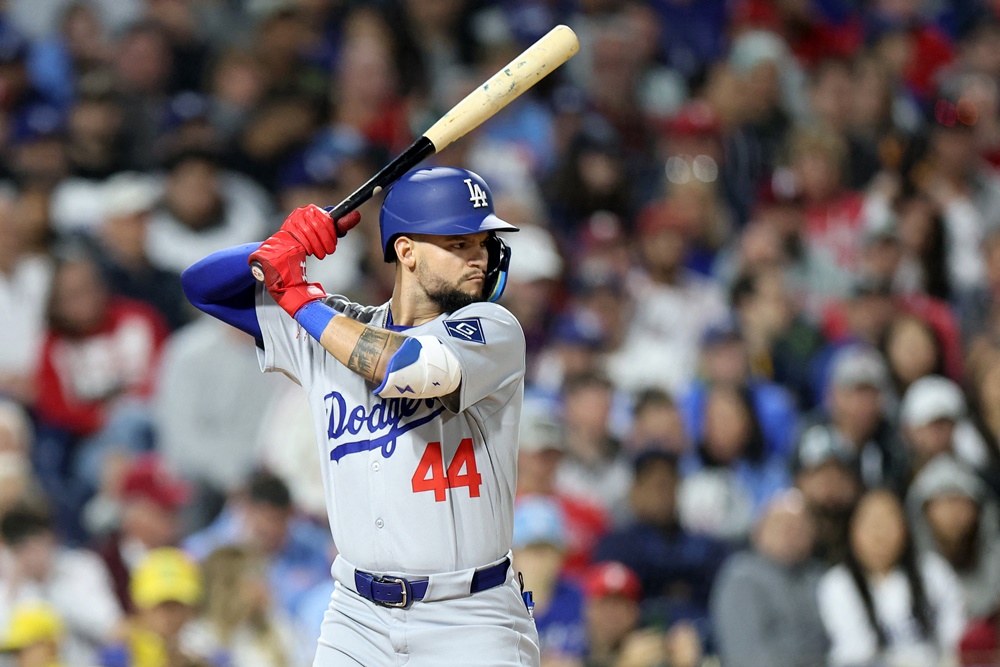 다저스 외야수 파헤스(사진)는 공수에서 불안한 경기력을 선보이며 김혜성과 자리를 바꿀 후보로 꼽히고 있다. 로버츠 감독은 그에게 100타석을 더 부여할 예정이다. 연합뉴스 AFP