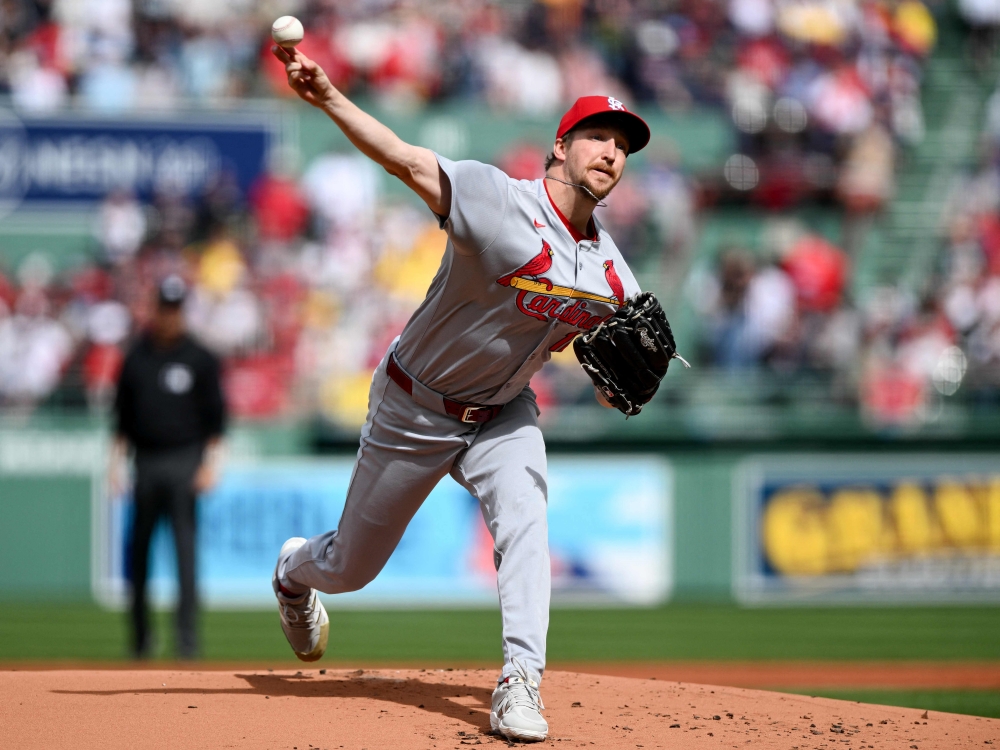 세인트루이스 카디널스 우완투수 에릭 페디가 22일 미국 조지아주 애틀랜타의 트루이스트파크에서 열린 2025 미국프로야구 메이저리그 애틀랜타 브레이브스와의 원정경기에 선발 등판해 6이닝 5피안타 1피홈런 3볼넷 3탈삼진 2실점을 기록했다. AFP 연합뉴스