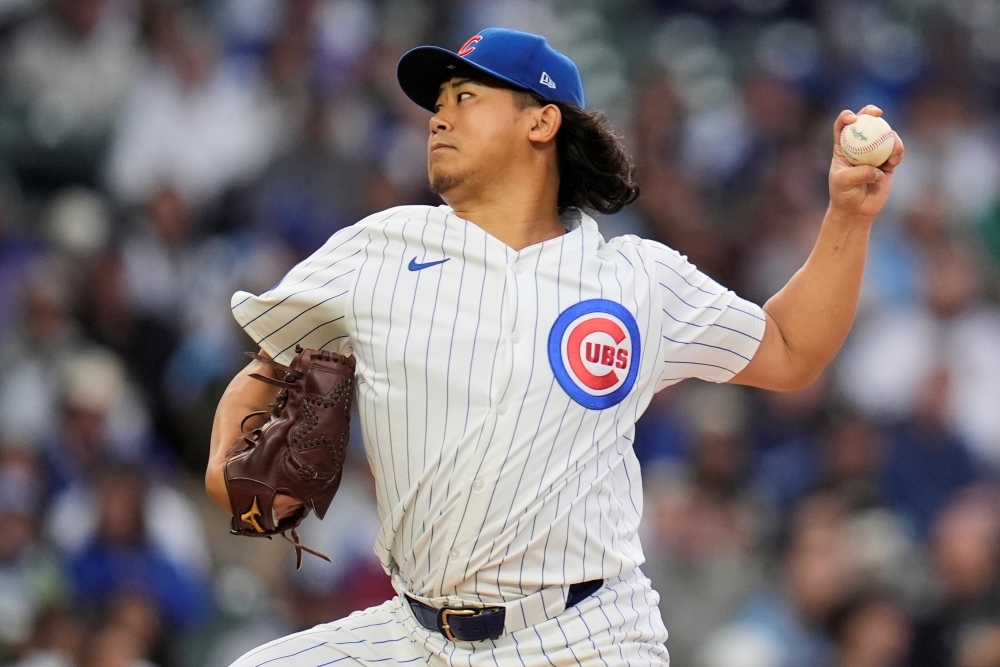 23일 미국 일리노이주 시카고의 리글리필드에서 열린 2025 미국프로야구 메이저리그 LA 다저스와 시카고 컵스의 경기, 컵스가 10회말 이안 햅의 끝내기 안타에 힘입어 11:10으로 승리했다. 컵스 선발 이마나가 쇼타는 다저스와의 홈경기에 선발 등판해 5⅔이닝 6피안타(3피홈런) 2볼넷 6탈삼진 5실점(2자책)을 기록했다. AP 연합뉴스