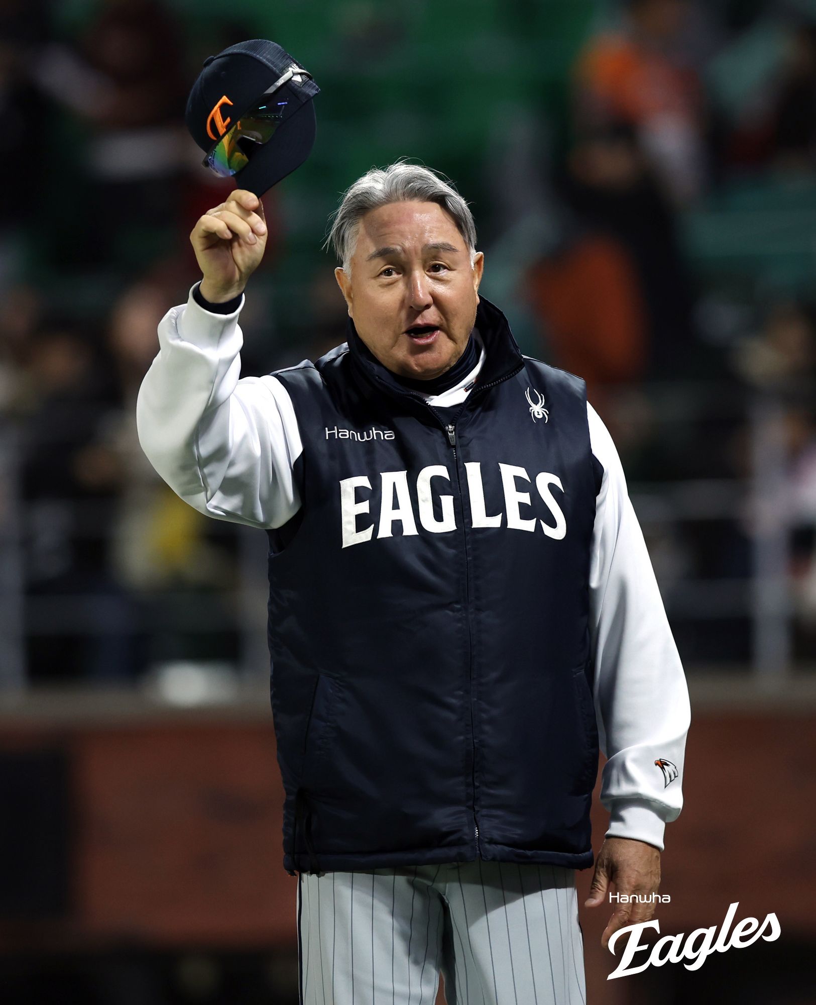 김경문 감독이 이끄는 한화 이글스가 24일 부산 사직야구장에서 열리는 2025 신한 SOL Bank KBO리그 롯데 자이언츠와의 팀 간 4차전에서 9연승에 도전한다. 사진 한화 이글스