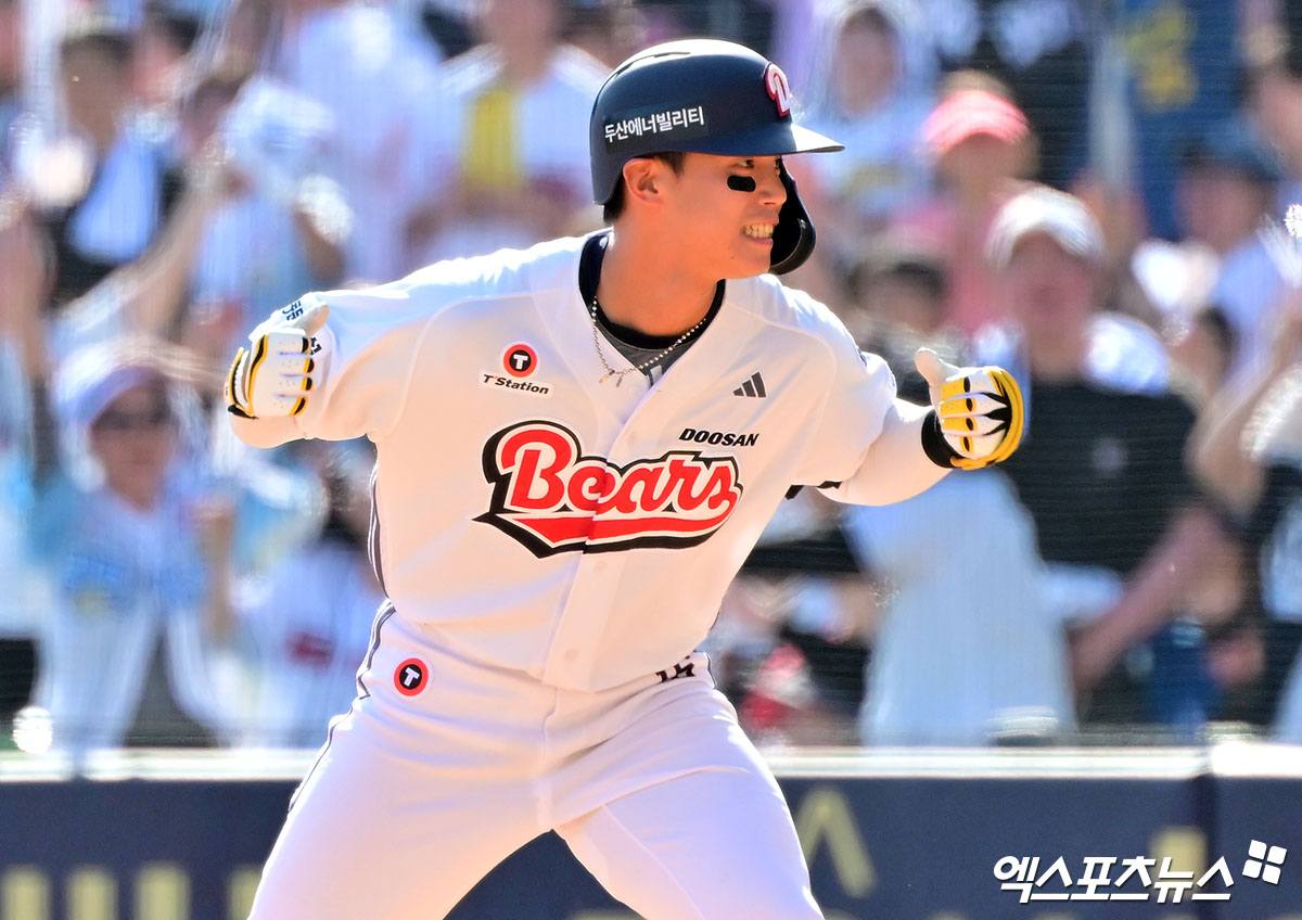 두산 내야수 박준영은 27일 잠실구장에서 열린 '2025 신한 SOL Bank KBO 리그' 롯데와 주말 3연전 마지막 경기에서 9번타자 유격수로 선발 출전했다. 5회말 상대 추격 의지를 꺾는 2타점 2루타를 쳐 승리에 힘을 보탰다. 엑스포츠뉴스 DB