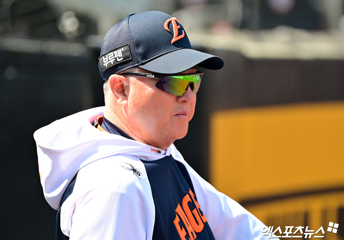 김경문 한화 감독은 29일 대전한화생명볼파크에서 열릴 '2025 신한 SOL Bank KBO 리그' LG와 정규시즌 네 번째 맞대결을 앞두고 타자들의 선전을 원했다. 팀은 LG와 직전 3연전에서 3경기 단 1득점에 그치며 침체했다. 엑스포츠뉴스 DB