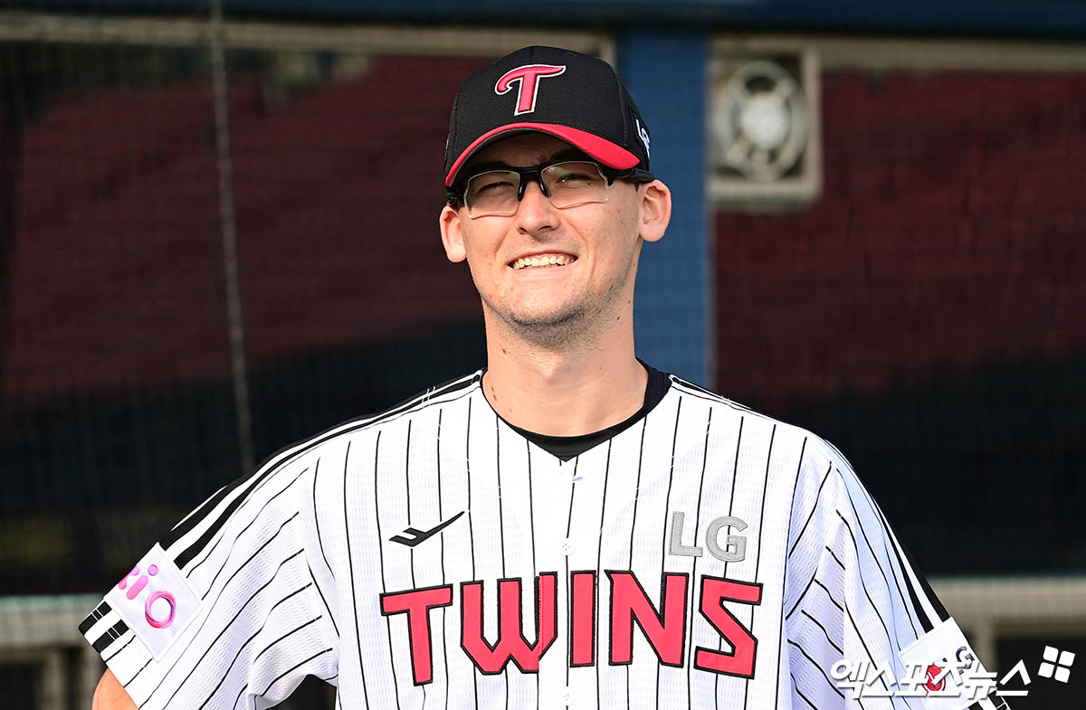 지난 5월 4일 잠실 SSG 랜더스전에 선발등판, 6이닝 3실점 호투와 함께 LG 트윈스의 2연승을 이끈 호주 출신 우완 코엔 윈. 사진 엑스포츠뉴스 DB