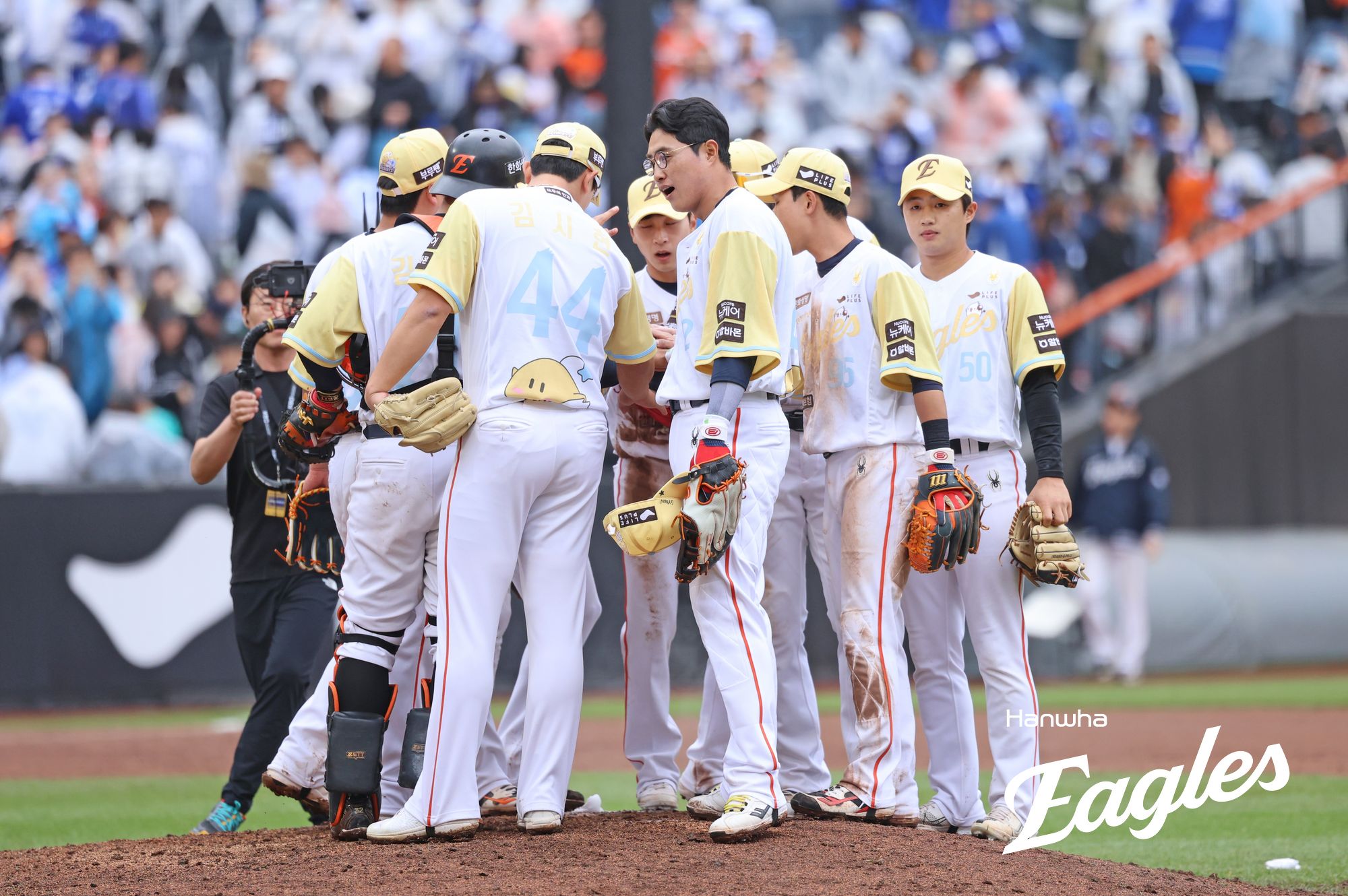 5일 대전 한화생명 볼파크에서 열린 2025 신한 SOL Bank KBO리그 삼성 라이온즈와 한화 이글스의 경기, 한화가 삼성을 3-1로 꺾고 7연승을 질주, 공동 1위로 올라섰다. 한화 이글스