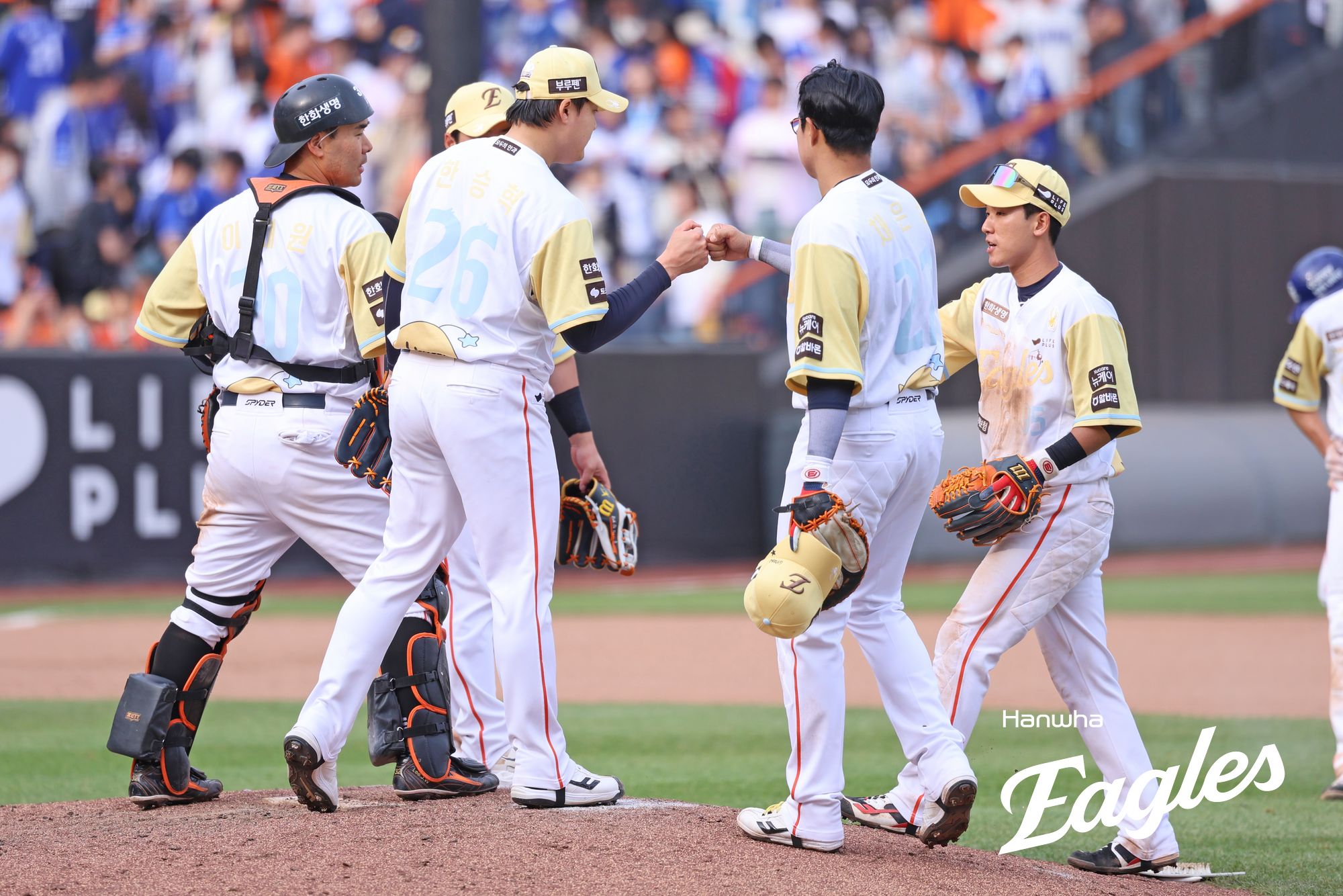 6일 대전 한화생명 볼파크에서 열린 2025 신한 SOL Bank KBO리그 삼성 라이온즈와 한화 이글스의 경기, 한화가 삼성을 3-1로 꺾고 시즌 두 번째 8연승을 달성했다. 한화 이글스