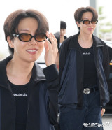 BTS 제이홉 '꿀피부 민낯 자신감+인성까지 완벽한 출국길'