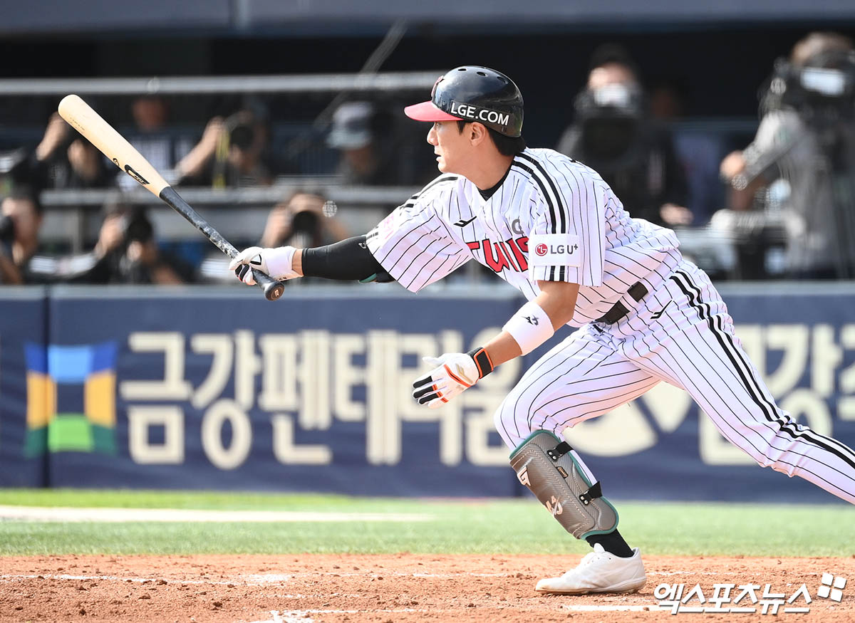 LG 내야수 신민재는 지난 12일 1군 엔트리에서 빠졌다. 그는 기나긴 타격 부진이 이어져 재조정 차원에서 퓨처스리그로 향했다. 엑스포츠뉴스 DB