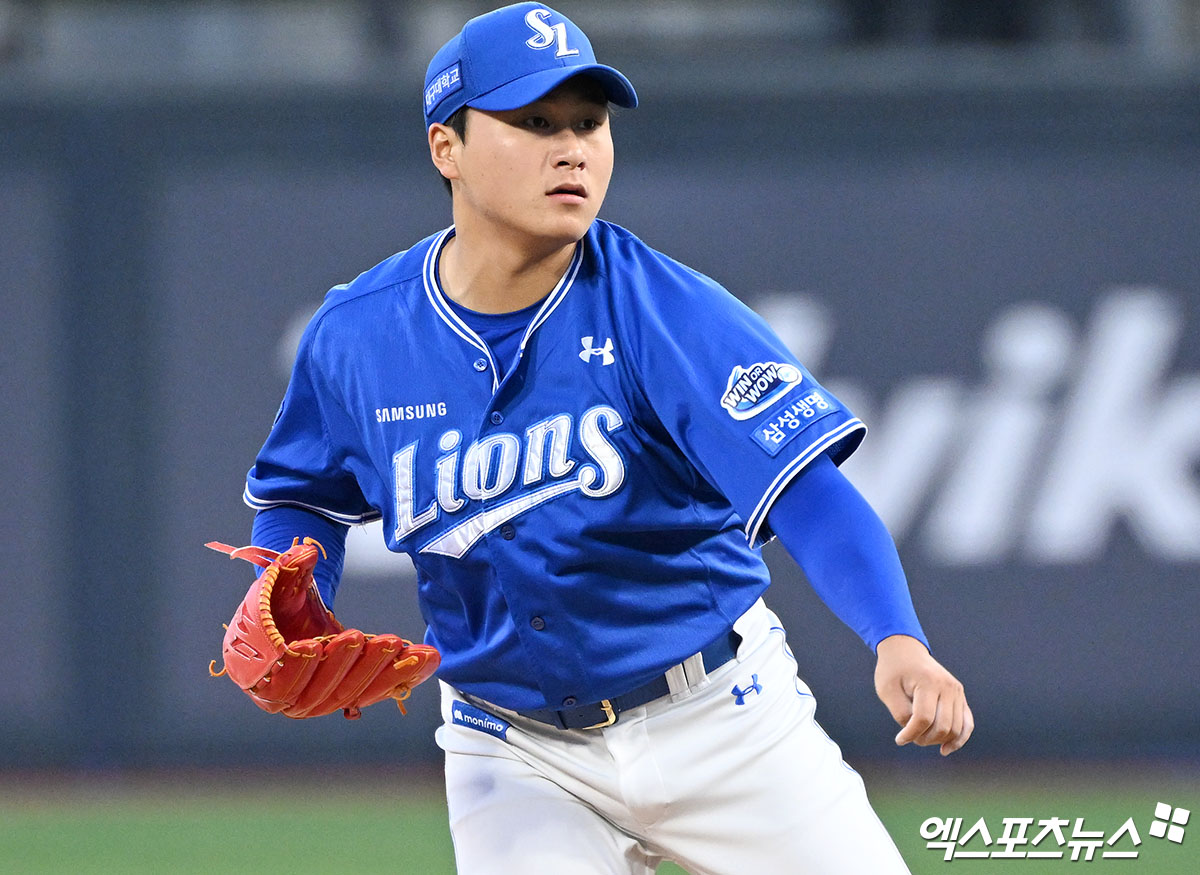 삼성 라이온즈 좌완 이승현이 18일 부산 사직야구장에서 열린 2025 신한 SOL Bank KBO리그 롯데 자이언츠와의 팀 간 6차전에서 패전투수가 됐다. 사진 엑스포츠뉴스 DB