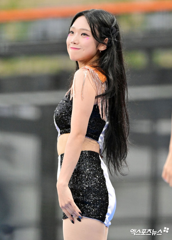 지아영 치어리더 '매력적인 보조개'[엑's HD포토]