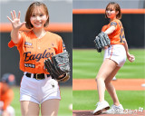 일본인 치어리더 아야카, 모두가 깜짝 놀란 전직 소프트볼 선수의 시구! [김한준의 현장 포착]