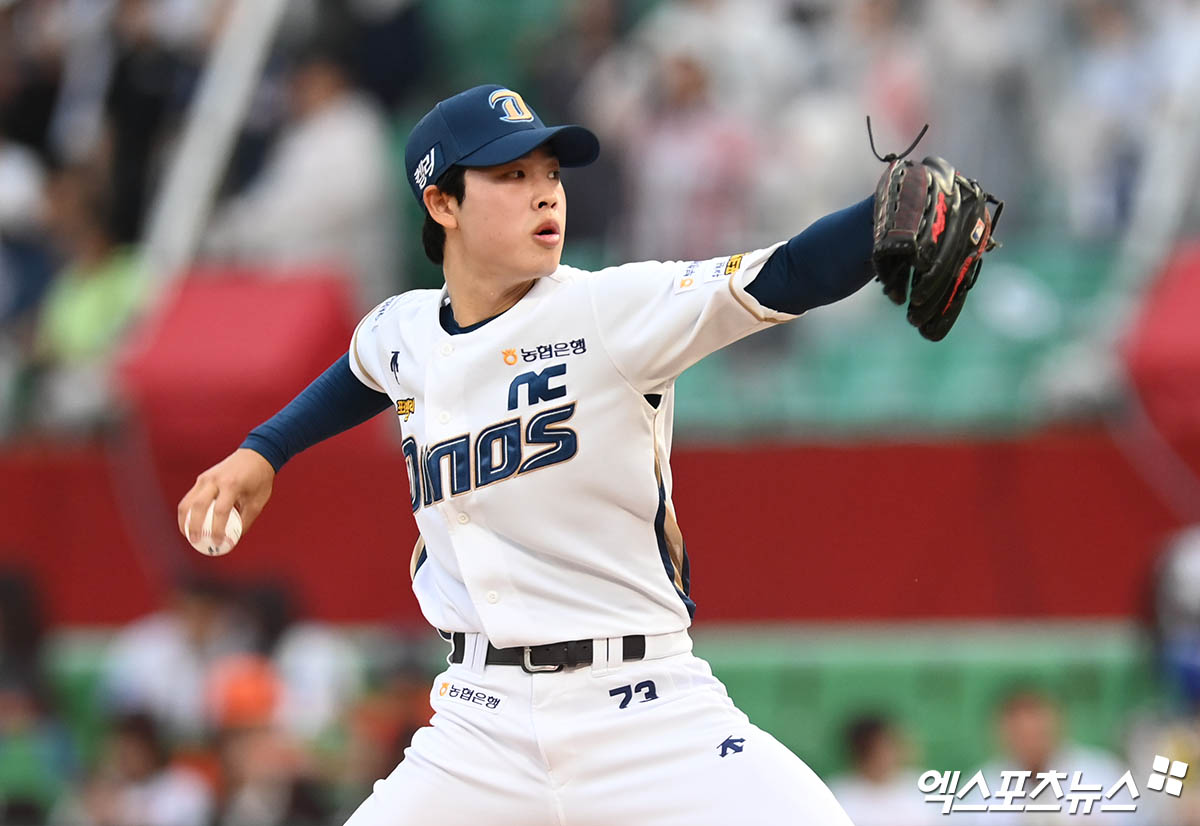 5일 오후 인천 SSG랜더스필드에서 열린 '2024 신한 SOL Bank KBO 올스타 프라이데이' 퓨처스 올스타전 남부와 북부의 경기, 6회초 남부 목지훈이 역투하고 있다. 엑스포츠뉴스 DB