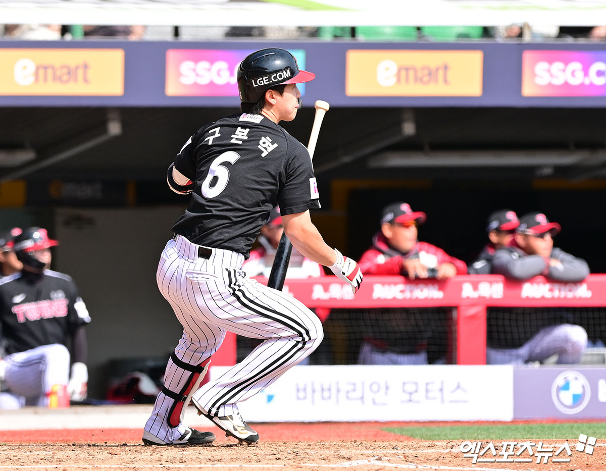 LG 내야수 구본혁은 20일 사직구장에서 열린 '2025 신한 SOL Bank KBO 리그' 롯데와 주중 3연전 첫 번째 경기에서 7번타자 2루수로 선발 출전했다. 멀티히트와 3타점을 기록해 팀 승리에 힘을 보탰다. 엑스포츠뉴스 DB