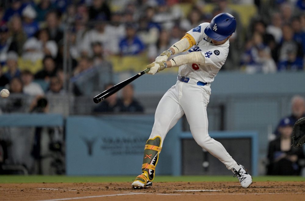 LA 다저스 김혜성이 21일 미국 캘리포니아주 로스앤젤레스의 다저스타디움에서 열린 2025 미국프로야구 메이저리그(MLB) 애리조나 다이아몬드백스와의 홈경기에 9번타자 겸 2루수로 선발 출전해 2타수 무안타를 기록했다. REUTERS 연합뉴스