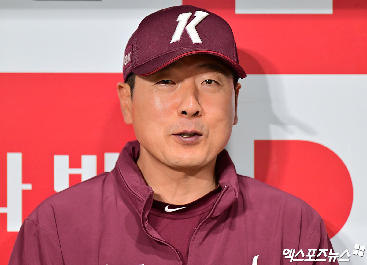 키움 히어로즈 홍원기 감독이 23일 고척 KT 위즈전을 앞두고 인터뷰에 임하고 있다. 엑스포츠뉴스 고척, 김한준 기자
