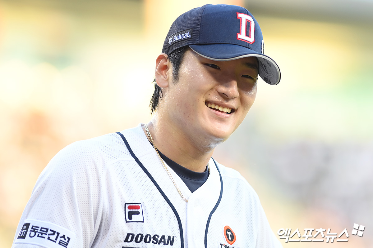 두산 베어스 토종 에이스 곽빈이 오는 6월 3일 서울 잠실야구장에서 열리는 KIA 타이거즈와의 경기에서 2025 시즌 페넌트레이스 첫 등판에 나선다. 사진 엑스포츠뉴스 DB