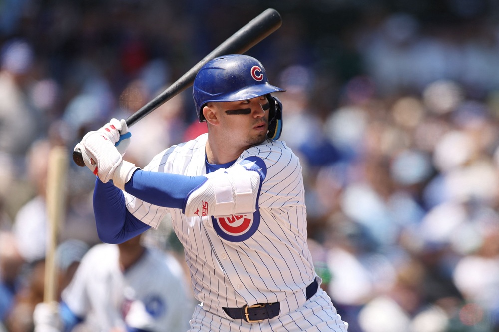 미국 메이저리그 시카고 컵스에서 뛰고 있는 일본인 타자 스즈키 세이야가 4일(한국시간) 미국 워싱턴 D.C의 내셔널스 파크에서 열린 2025 메이저리그 워싱턴 내셔널스와의 원정 경기에서 시즌 53번째 타점을 기록, 메이저리그 전체 타점 공동 선두로 올라섰다. 사진 연합뉴스