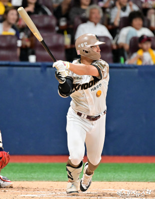 송성문 ‘좌익수 키를 넘겼어’[포토]