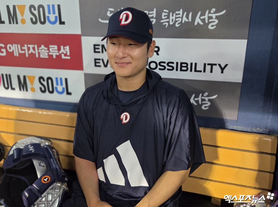 두산 베어스 토종 에이스 곽빈이 21일 서울 잠실야구장에서 열린 2025 신한 SOL Bank KBO리그 LG 트윈스와의 팀 간 7차전에 선발등판, 승리 투수가 됐다. 사진 엑스포츠뉴스