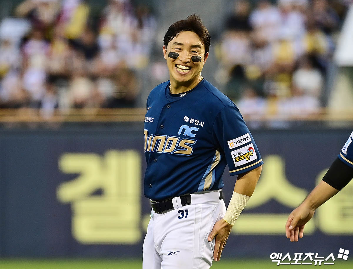 NC 다이노스 베테랑 타자 손아섭이 26일 창원NC파크에서 2025 신한 SOL Bank KBO리그 롯데 자이언츠와 팀 간 8차전 선발 라인업에서 빠졌다. 사진 엑스포츠뉴스 DB