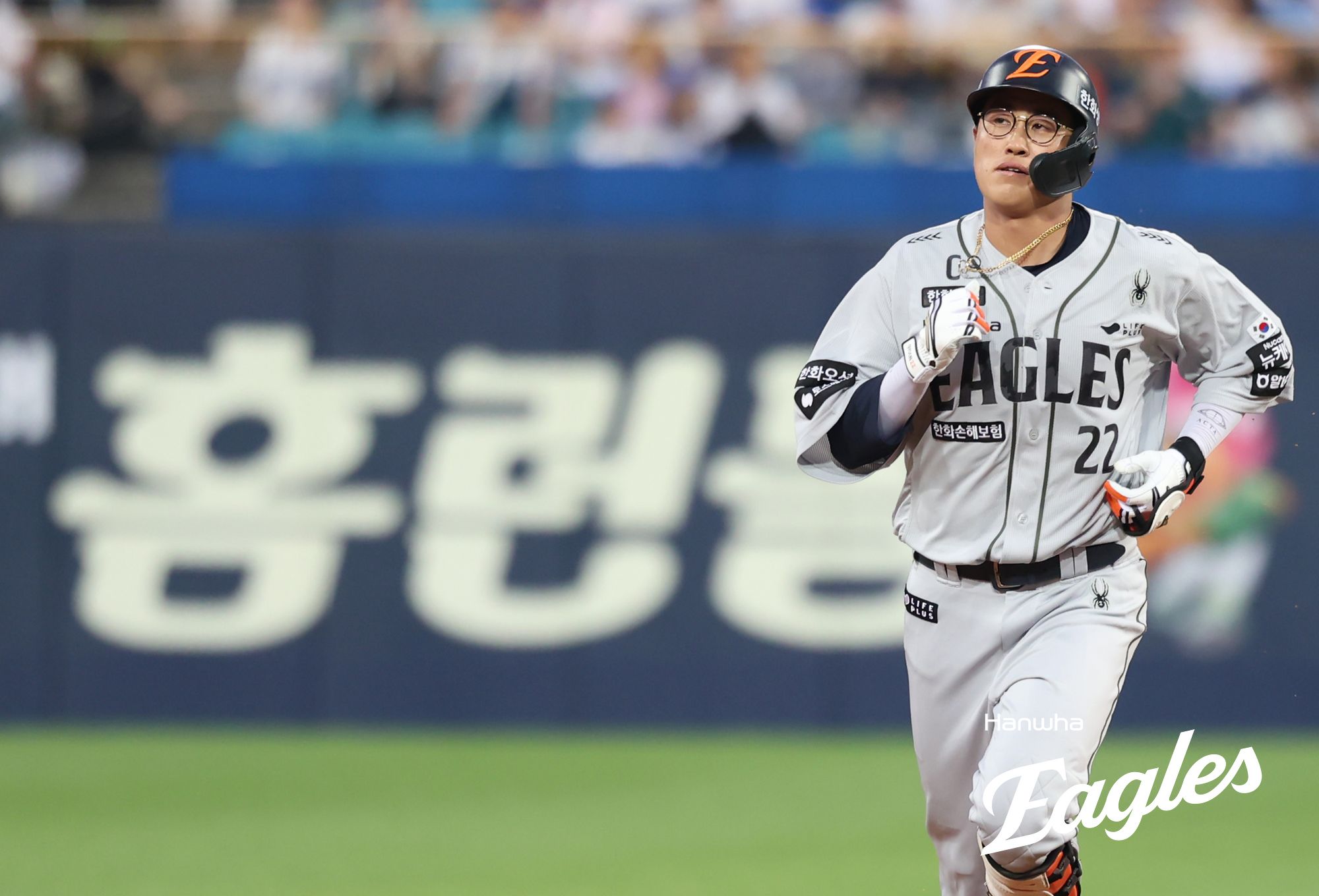 26일 대구삼성라이온즈파크에서 열린 2025 신한 SOL Bank KBO리그 한화 이글스와 삼성 라이온즈의 경기, 한화 채은성은 1루수 겸 5번타자로 선발 출전했으나 1회말 수비 과정에서 주자 양도근과 충돌한 뒤 가슴 통증으로 교체됐다. 한화 이글스