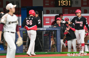 이범호 감독 ‘오선우 어서와’[포토]