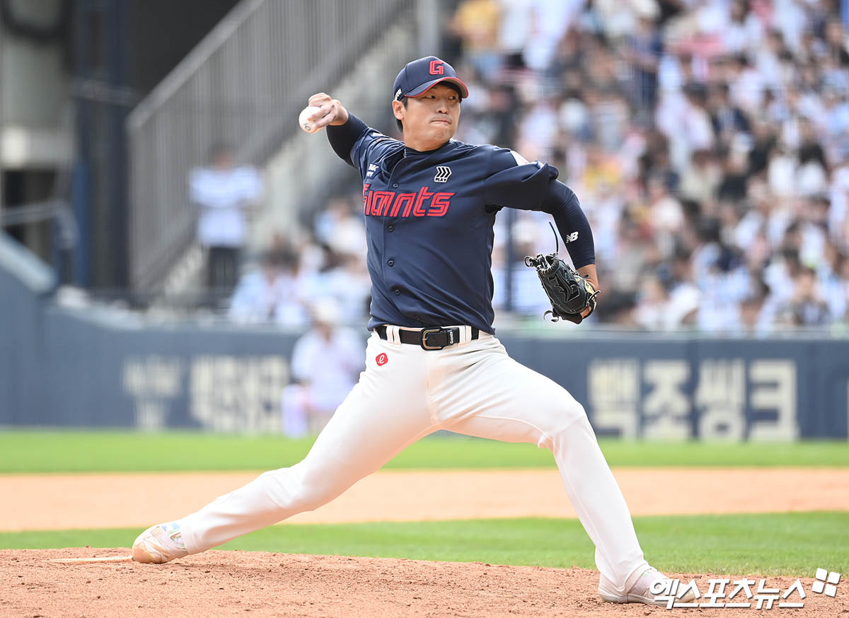 롯데 자이언츠 베테랑 우완 구승민이 9일 부산 사직야구장에서 열리는 두산 베어스와의 경기에 앞서 1군 엔트리에서 말소됐다. 사진 엑스포츠뉴스 DB